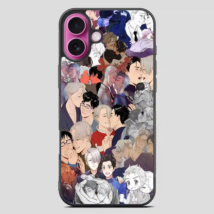 Victuri Collage Yuri On Ice iPhone 16 Plus Case