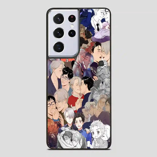 Victuri Collage Yuri On Ice Samsung Galaxy S21 Ultra Case