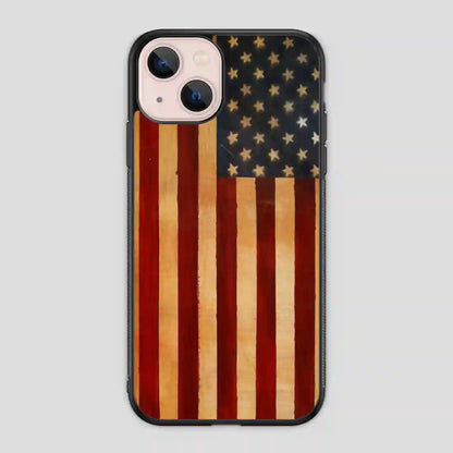 Vintage American Flag iPhone 13 Mini Case