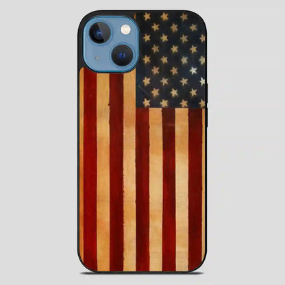 Vintage American Flag iPhone 13 Case