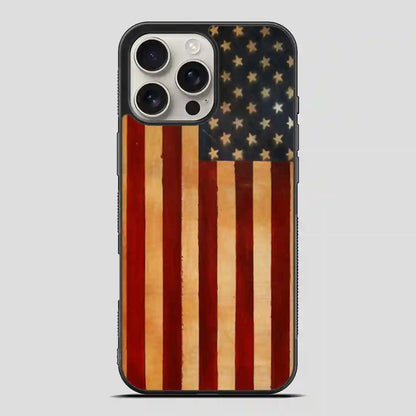 Vintage American Flag iPhone 16 Pro Max Case