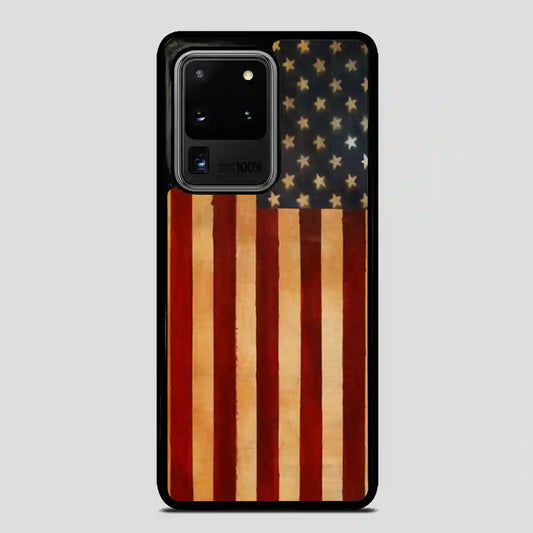 Vintage American Flag Samsung Galaxy S20 Ultra Case