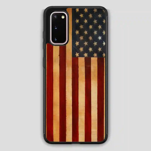 Vintage American Flag Samsung Galaxy S20 Case