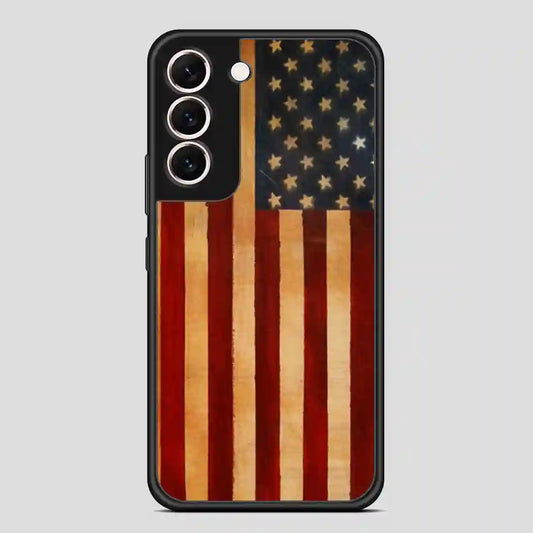 Vintage American Flag Samsung Galaxy S22 Case