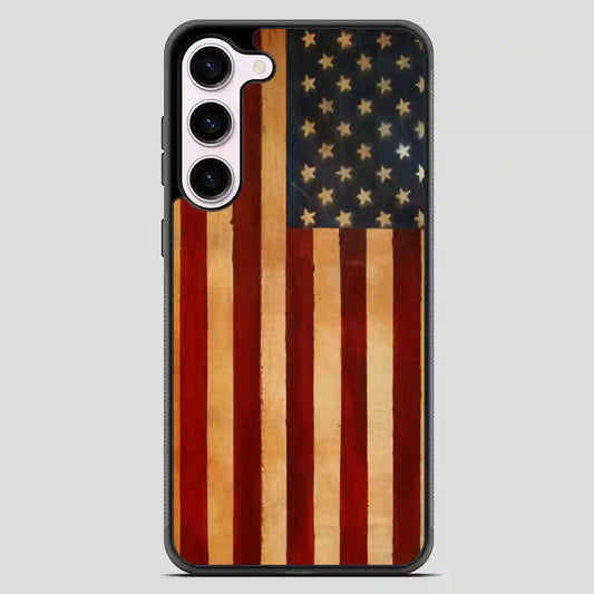 Vintage American Flag Samsung Galaxy S23 Case