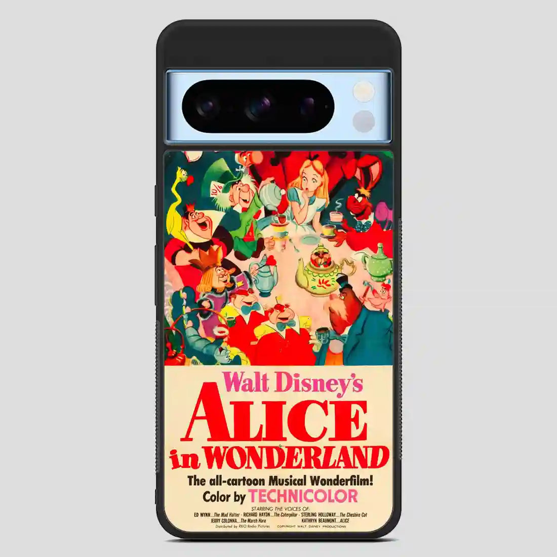 Vintage Disney Poster Alice In Wonderland Google Pixel 8 Pro Case