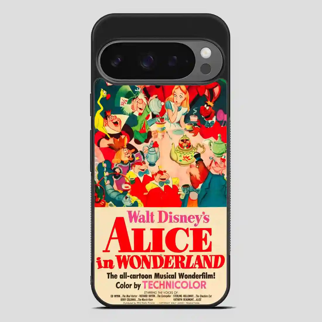 Vintage Disney Poster Alice In Wonderland Google Pixel 9 Pro Case