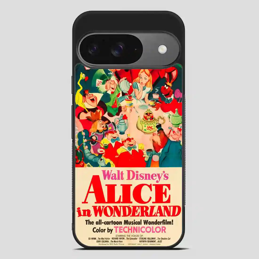 Vintage Disney Poster Alice In Wonderland Google Pixel 9 Case