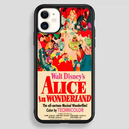 Vintage Disney Poster Alice In Wonderland iPhone 12 Case