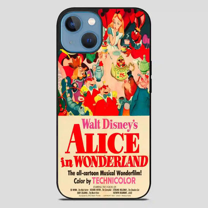 Vintage Disney Poster Alice In Wonderland iPhone 13 Case