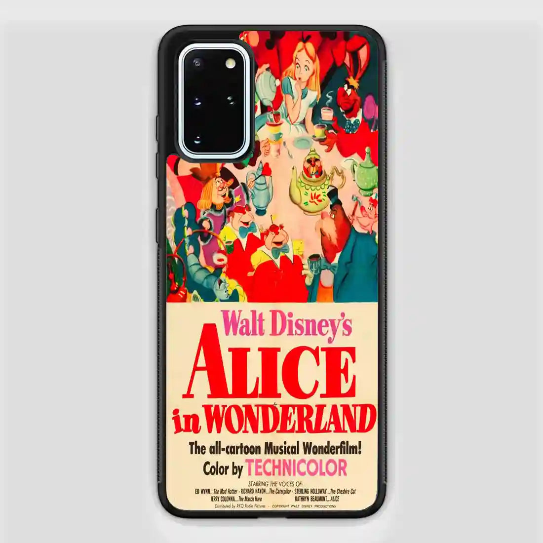 Vintage Disney Poster Alice In Wonderland Samsung Galaxy S20 FE Case