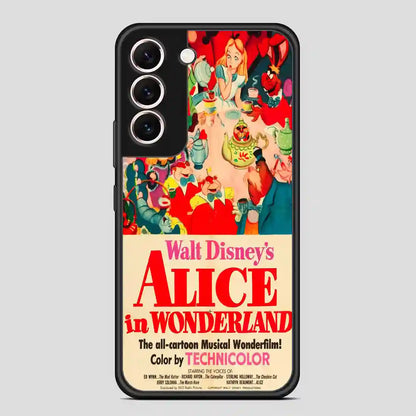 Vintage Disney Poster Alice In Wonderland Samsung Galaxy S22 Case