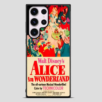 Vintage Disney Poster Alice In Wonderland Samsung Galaxy S23 Ultra Case