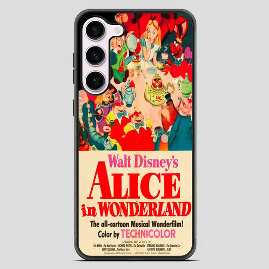 Vintage Disney Poster Alice In Wonderland Samsung Galaxy S23 Case