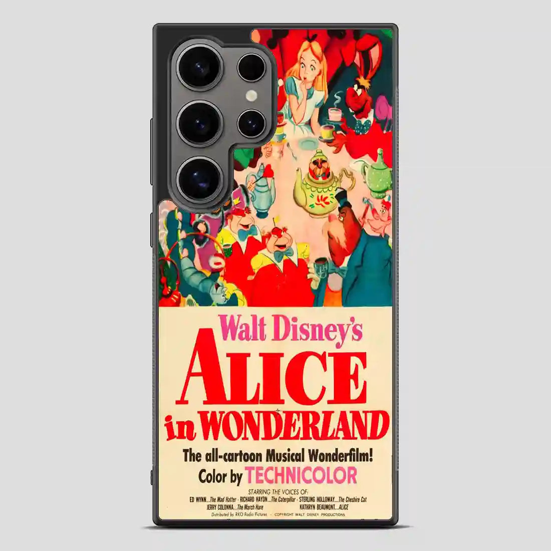 Vintage Disney Poster Alice In Wonderland Samsung Galaxy S24 Ultra Case