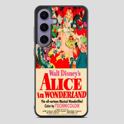 Vintage Disney Poster Alice In Wonderland Samsung Galaxy S24 Case