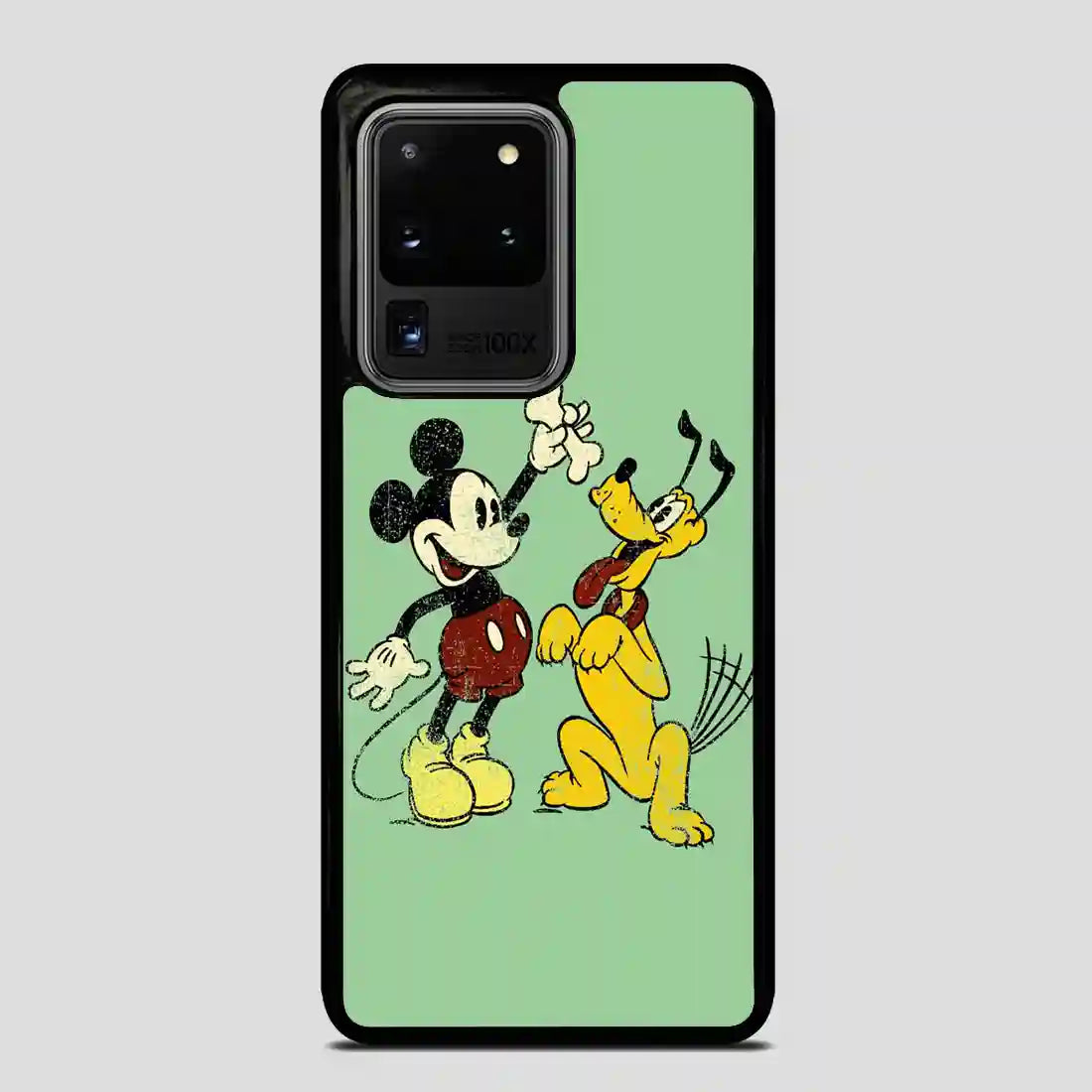 Vintage Mickey Mouse And Pluto Poster Samsung Galaxy S20 Ultra Case