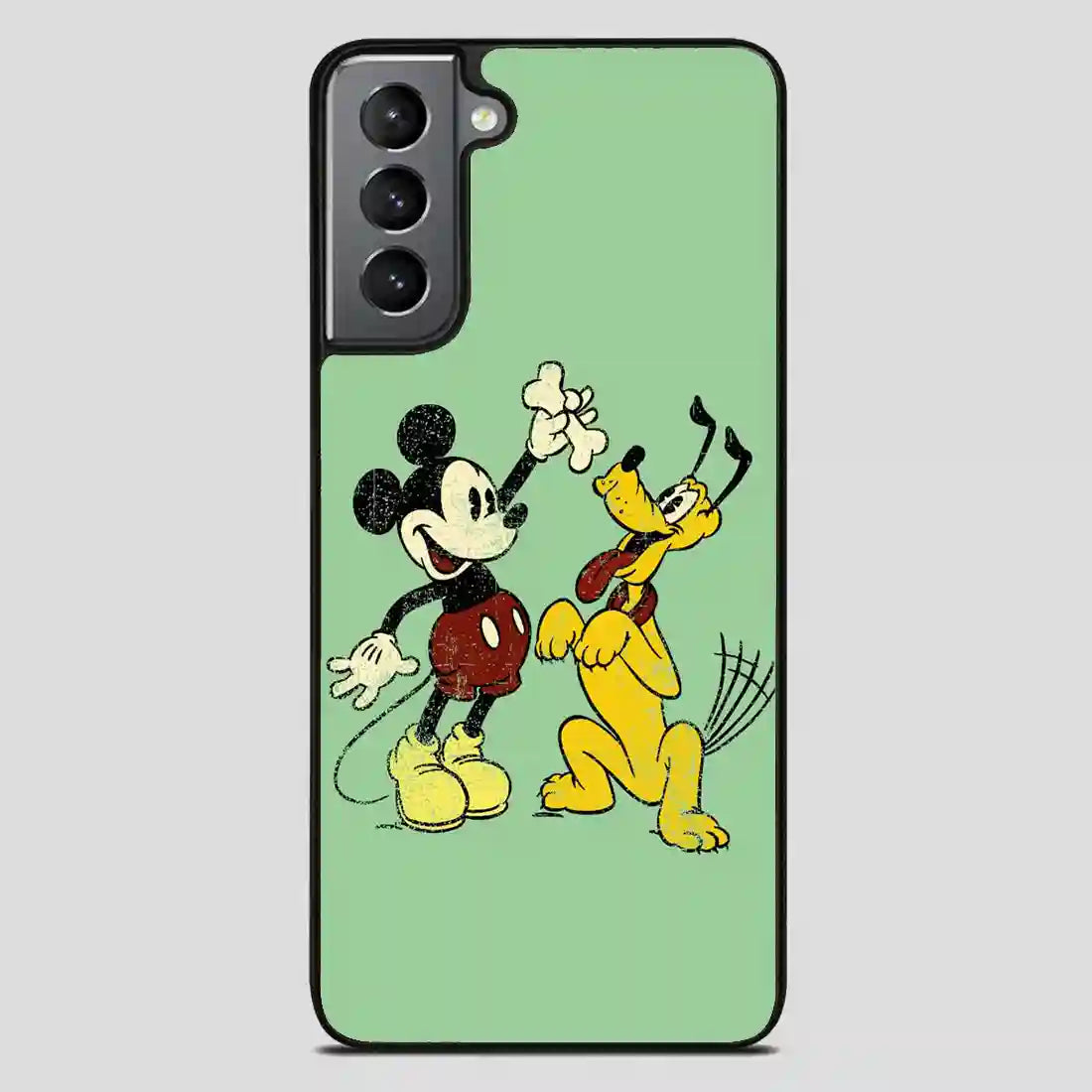 Vintage Mickey Mouse And Pluto Poster Samsung Galaxy S21 FE Case