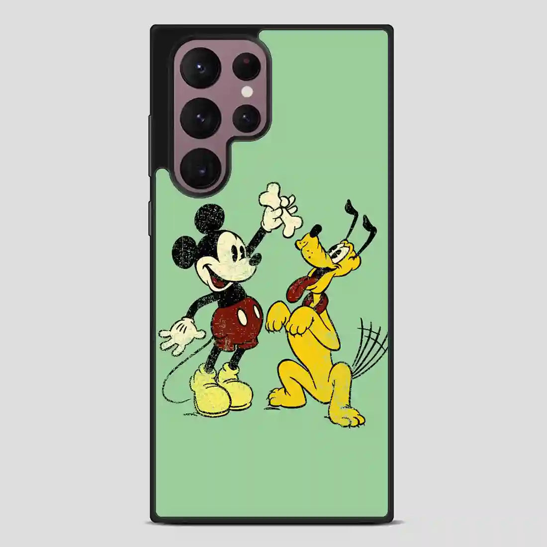 Vintage Mickey Mouse And Pluto Poster Samsung Galaxy S22 Ultra Case