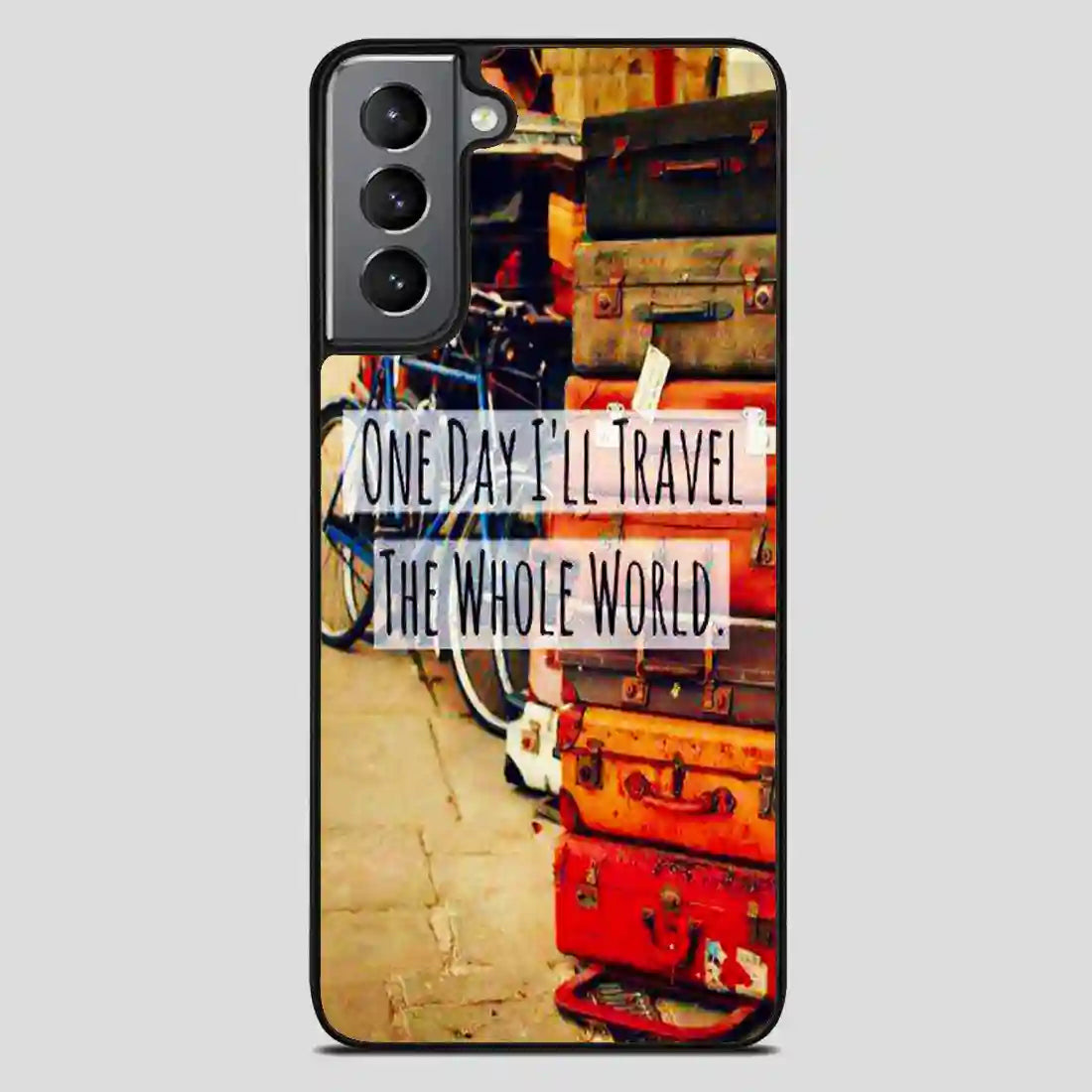 Vintage Travel Quote Samsung Galaxy S21 FE Case