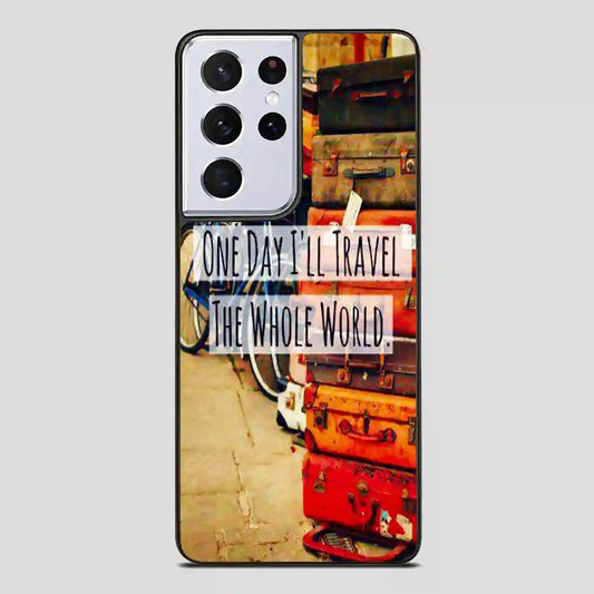 Vintage Travel Quote Samsung Galaxy S21 Ultra Case