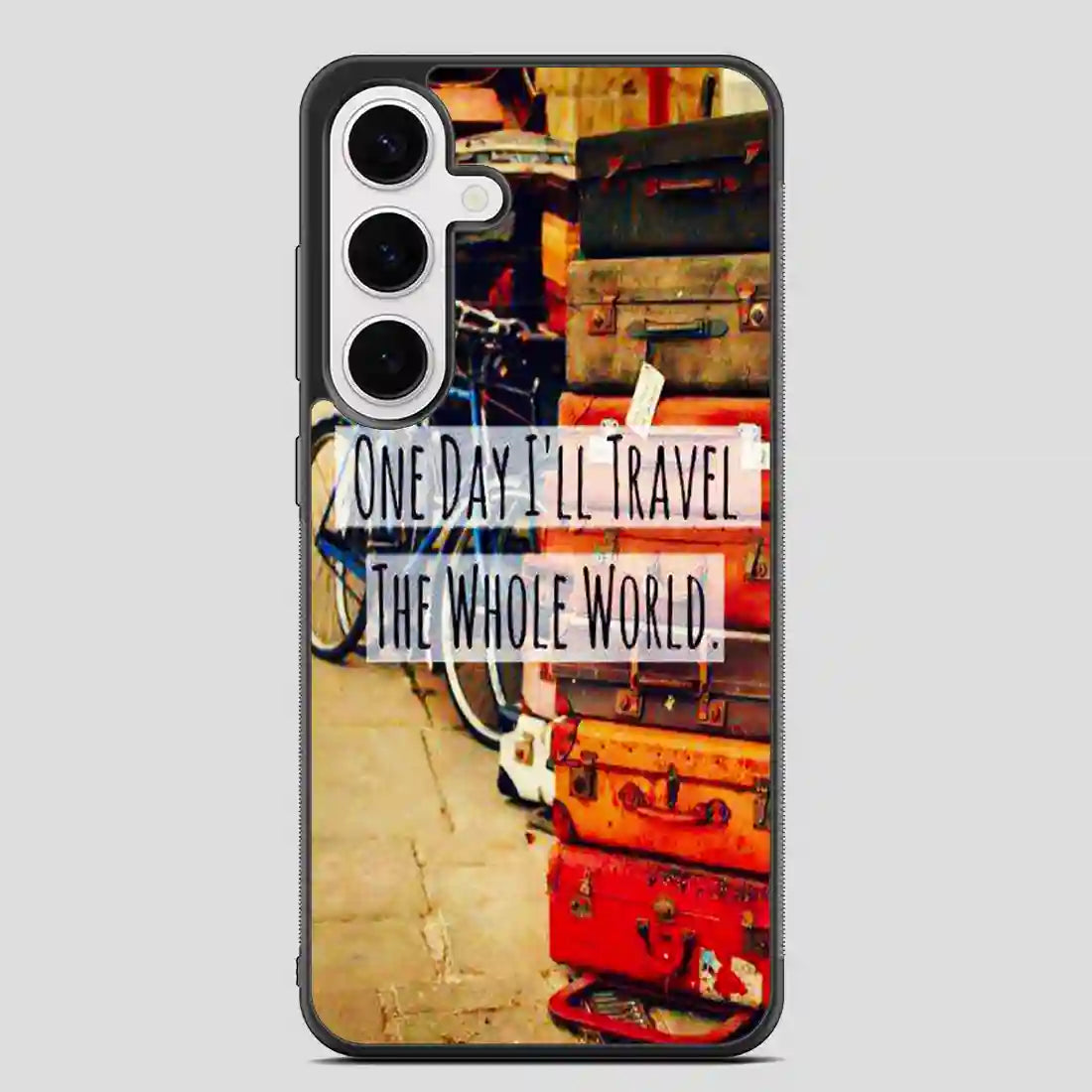 Vintage Travel Quote Samsung Galaxy S24 Plus Case