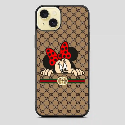 Wallpaper Gucci Minnie Mouse iPhone 15 Plus Case