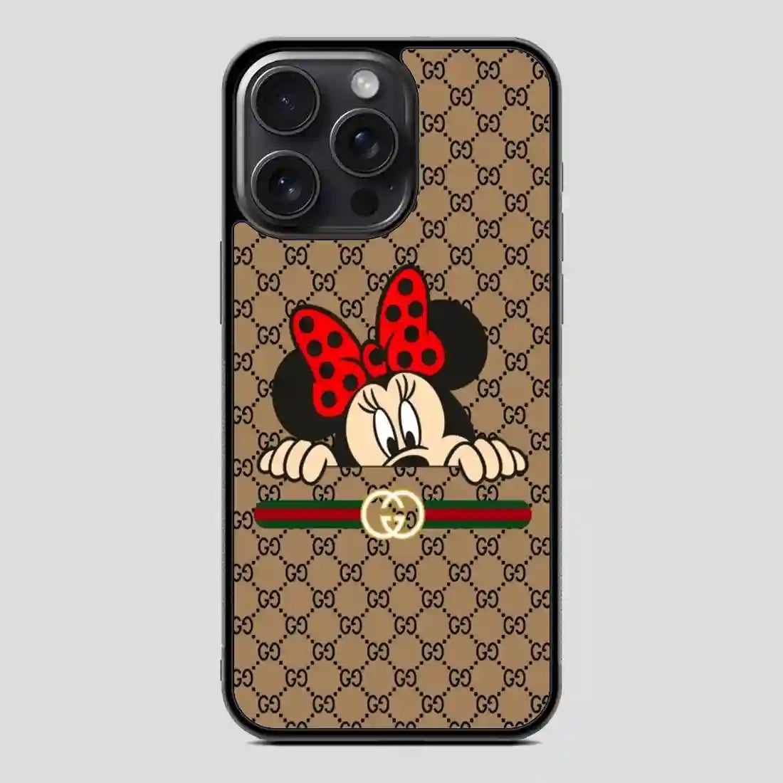 Wallpaper Gucci Minnie Mouse iPhone 15 Pro Case