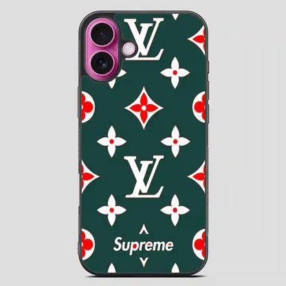 Wallpaper Lv Green iPhone 16 Plus Case