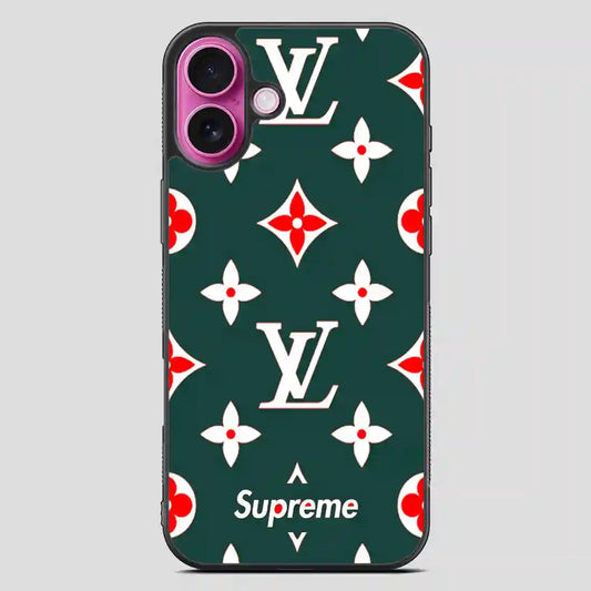 Wallpaper Lv Green iPhone 16 Plus Case