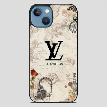 Wallpaper Lv Maps iPhone 13 Case