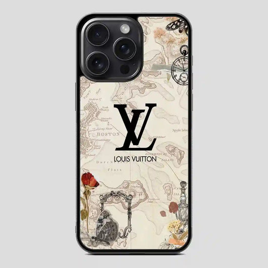 Wallpaper Lv Maps iPhone 15 Pro Case