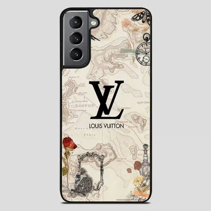 Wallpaper Lv Maps Samsung Galaxy S21 FE Case