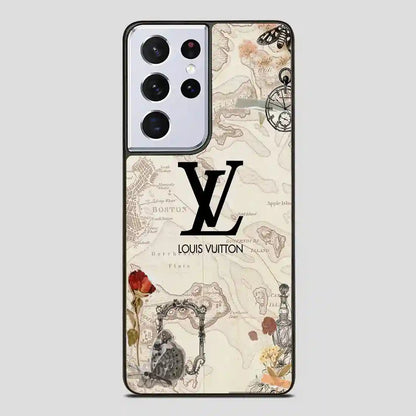 Wallpaper Lv Maps Samsung Galaxy S21 Ultra Case