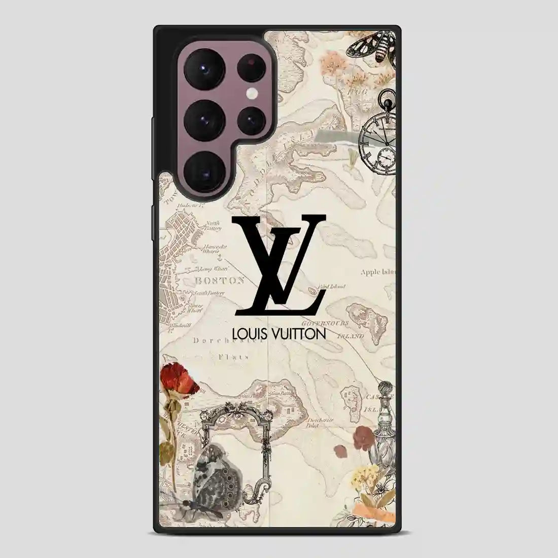 Wallpaper Lv Maps Samsung Galaxy S22 Ultra Case