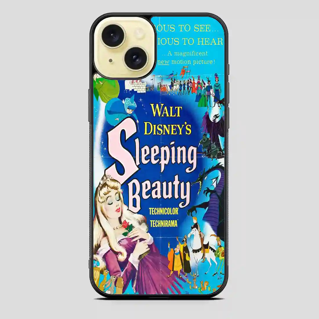 Walt Disney Sleeping Beauty Poster iPhone 15 Plus Case