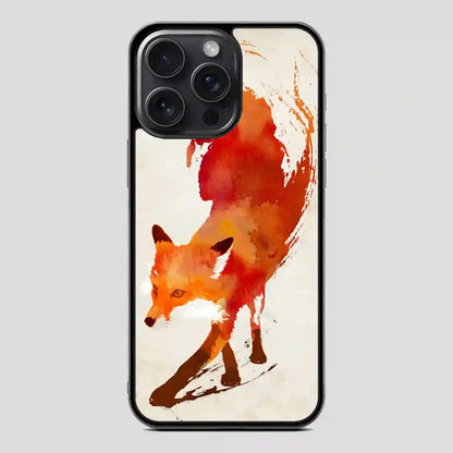 Watercolor Fox iPhone 15 Pro Case