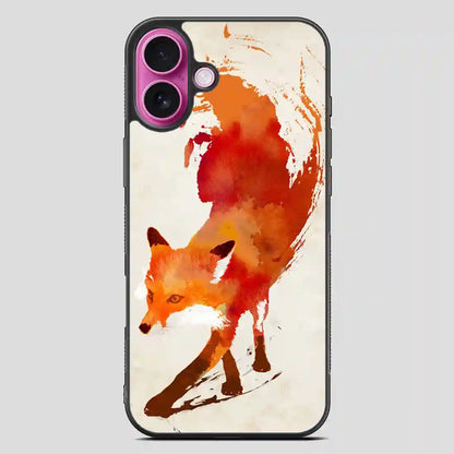 Watercolor Fox iPhone 16 Plus Case