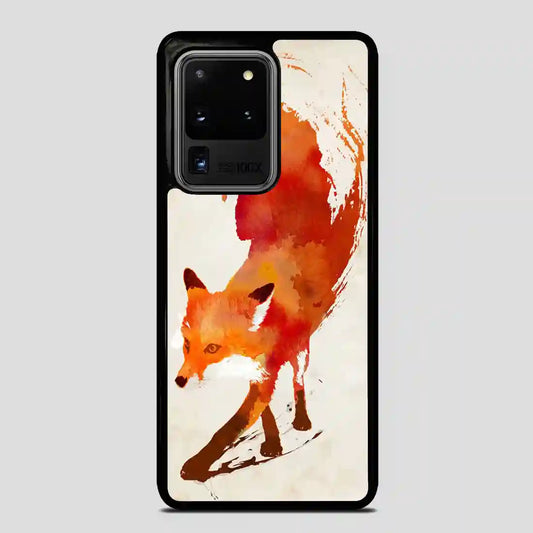 Watercolor Fox Samsung Galaxy S20 Ultra Case