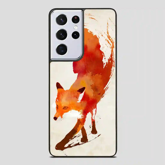 Watercolor Fox Samsung Galaxy S21 Ultra Case