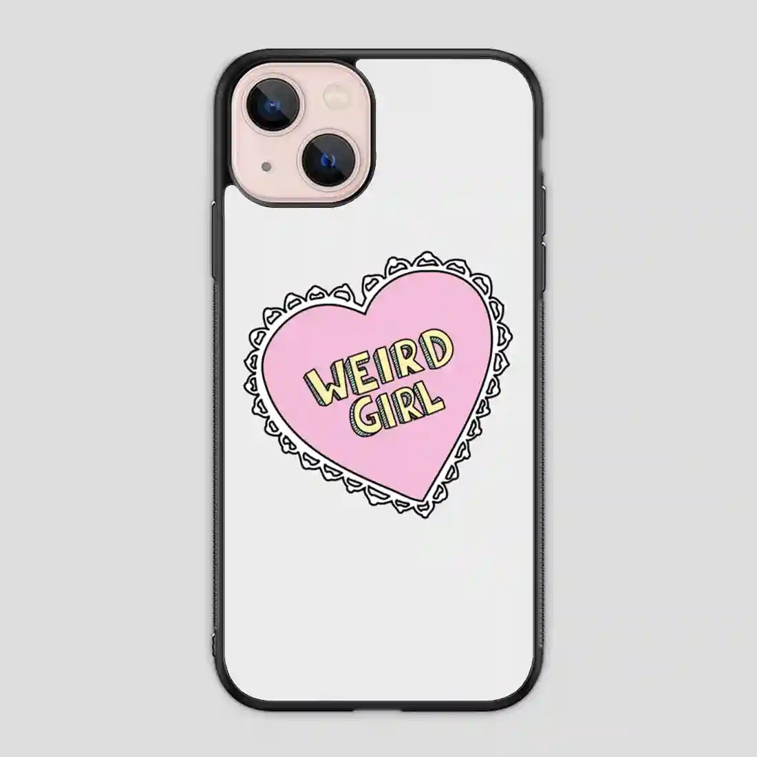 Weird Girl Heart iPhone 13 Mini Case