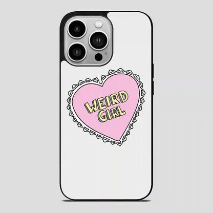 Weird Girl Heart iPhone 14 Pro Case