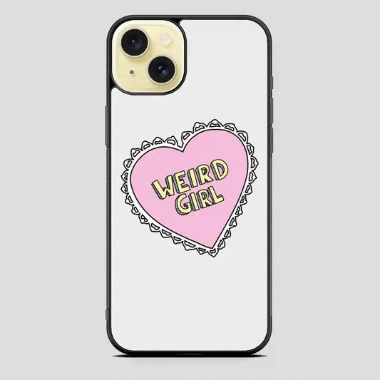 Weird Girl Heart iPhone 15 Plus Case