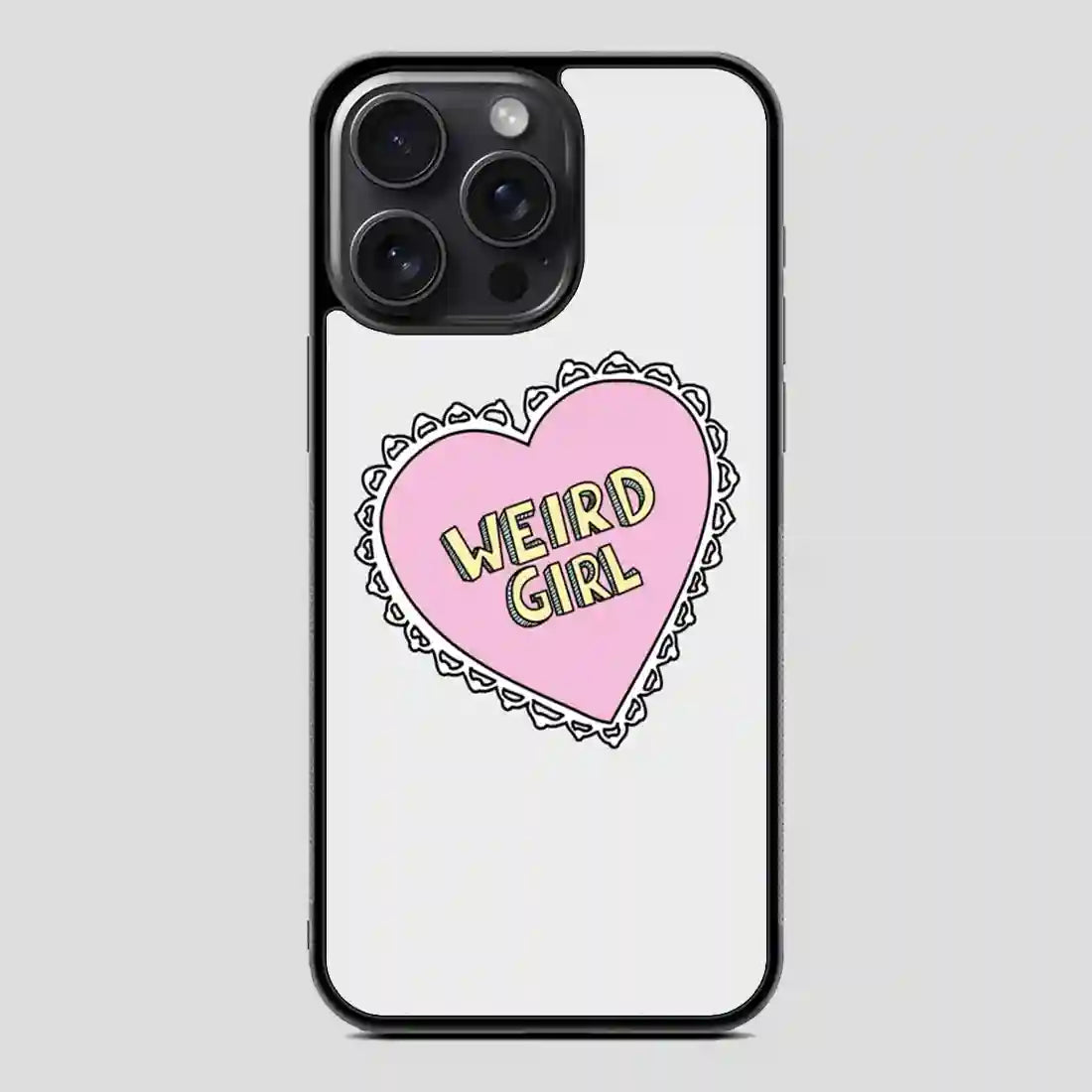 Weird Girl Heart iPhone 15 Pro Case