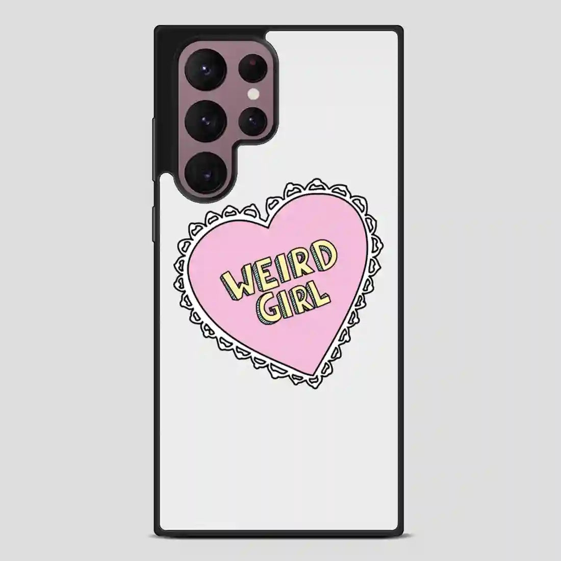 Weird Girl Heart Samsung Galaxy S22 Ultra Case