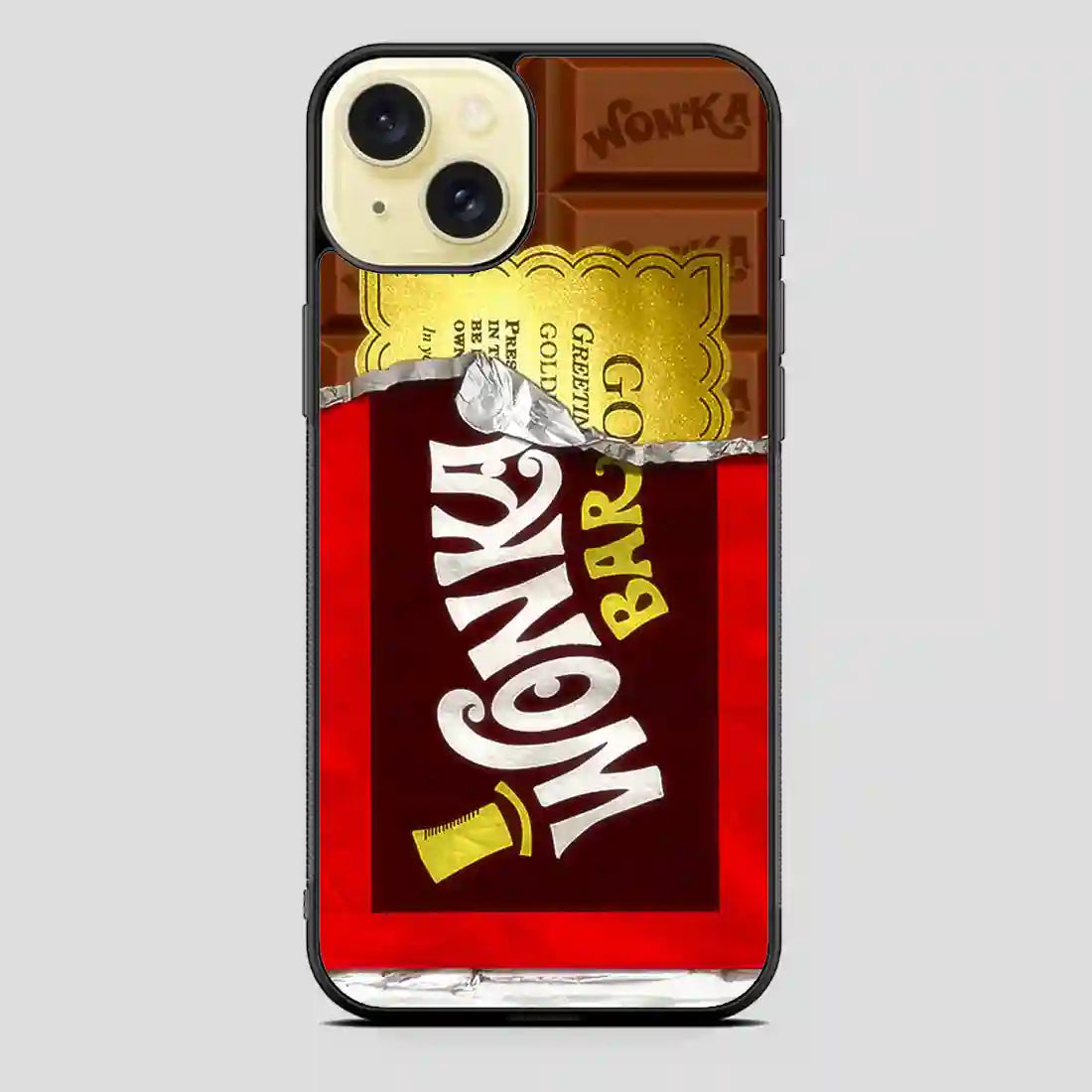 Willy Wonka Golden Ticket iPhone 15 Plus Case