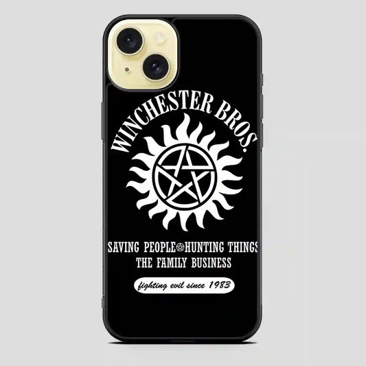 Winchester Bros iPhone 15 Plus Case