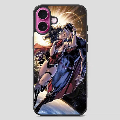 Wonder Woman Kiss Superman iPhone 16 Plus Case