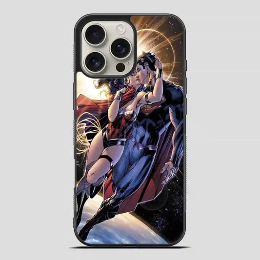 Wonder Woman Kiss Superman iPhone 16 Pro Max Case