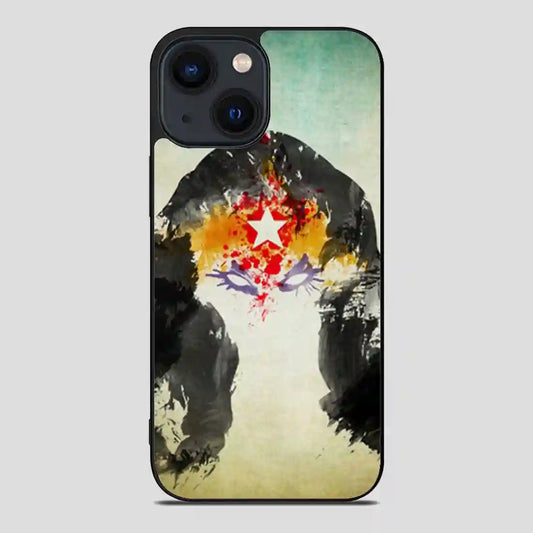 Wonder Woman Painting Watercolor iPhone 14 Case